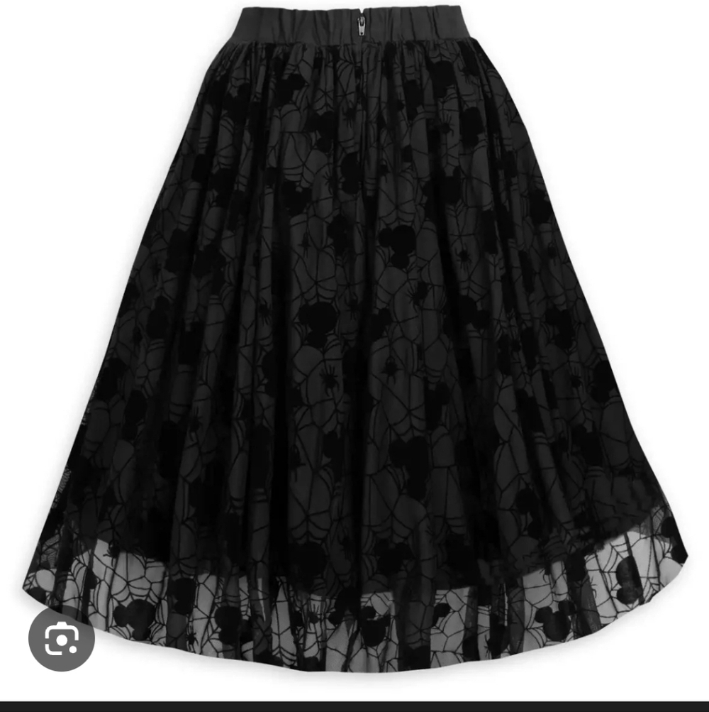 Her Universe Black Mickey Spiderweb Skirt
